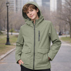 Chamarra Juvenil Impermeable Mod.6418 Marca Mayoral® Verde Olivo 14 Lisa