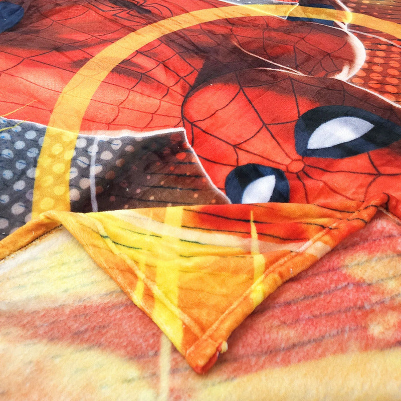 Cobertor Ligero Super Suave Matrimonial Diseños Providencia® Spiderman 850 G Multicolor