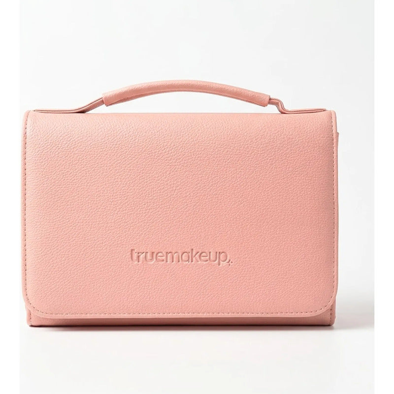 Set De Brochas 24pz Con Estuche Para Viaje True Makeup® Rosa