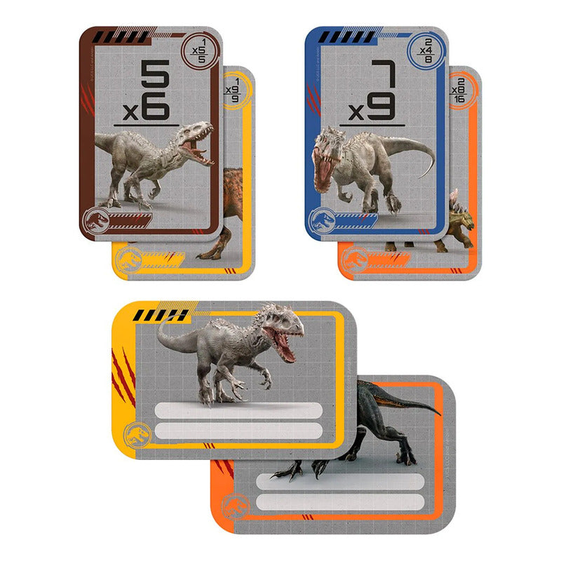 Flashcards Multiplica Jurassic World 40pz Marca Novelty®