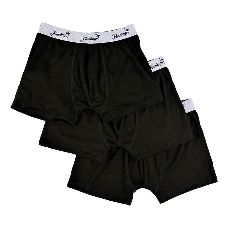 Paquete 3 Pz Bóxer De Algodón Para Caballero Marca Flamingo®