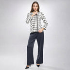 Chamarra Bouclé Houndstooth Para Dama Marca Vanity®