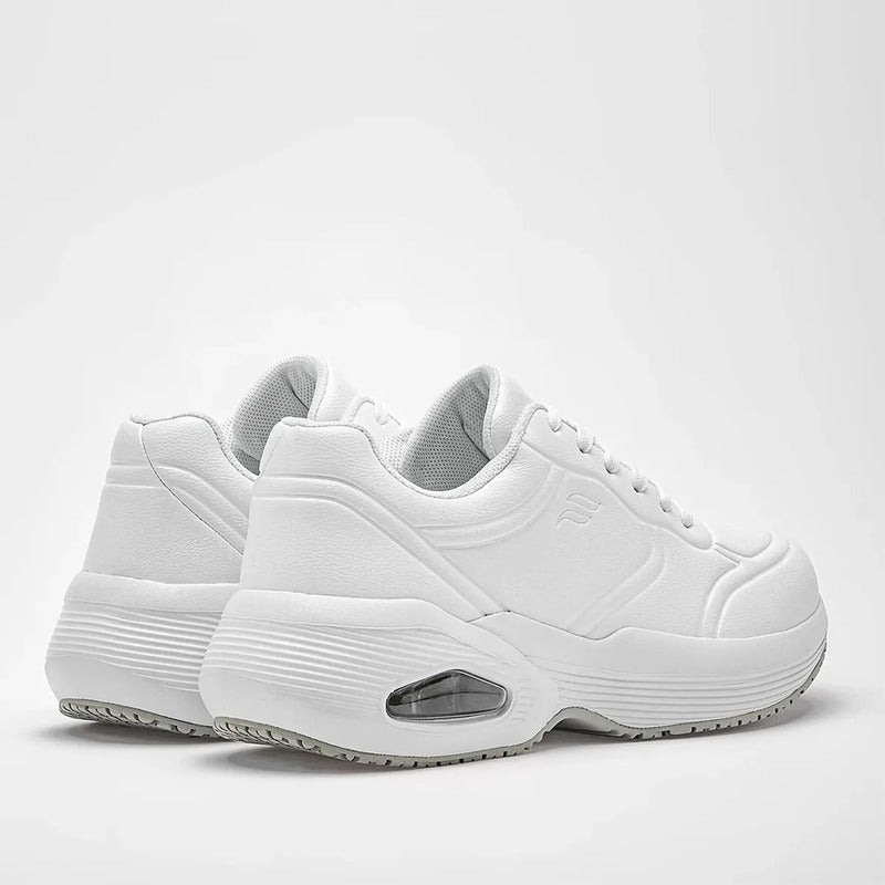 Tenis Cápsula De Aire Para Mujer Con Absor Max 131504 Flexi® Blanco Lisa 25 Mx