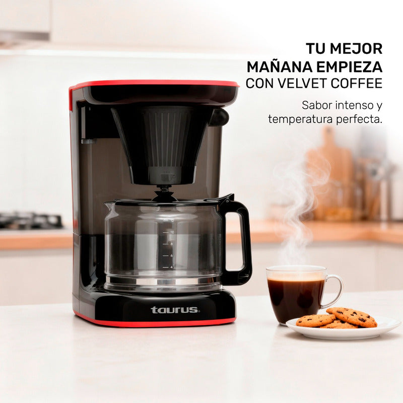 Cafetera Taurus Velvet Coffee 1.5l Café Aroma Intenso Negro
