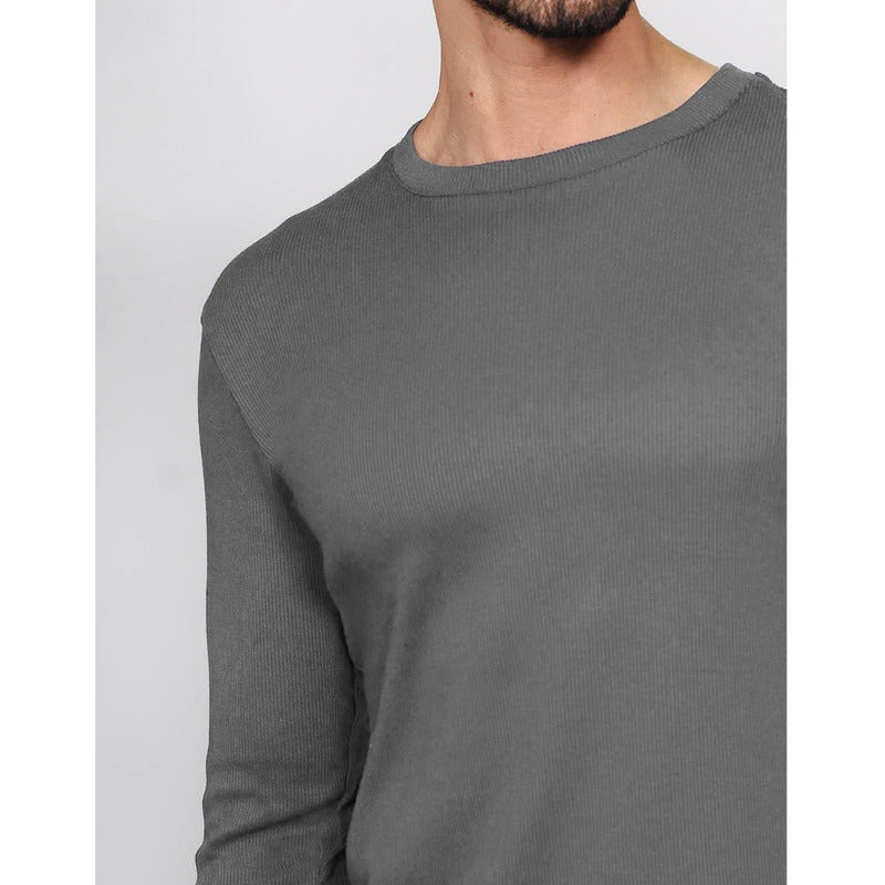 Playera Manga Larga Para Hombre Mod.a25306 Marca Bobois®