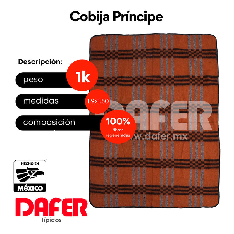 Cobija Mexicana Príncipe De Color Económica 1.9x1.5m