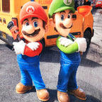 Cobertor Ligero Super Suave Matrimonial Diseños Providencia® Mario Bros Y Luigi 850 G Multicolor