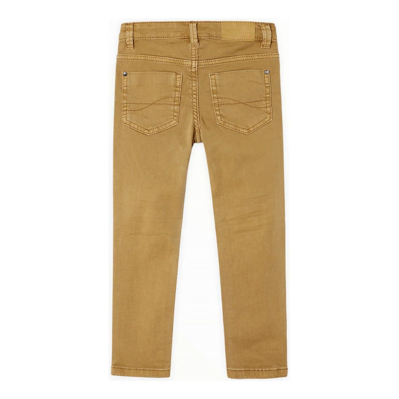 Pantalón Gabardina Para Niño Mod.3517 Marca Mayoral® Dorado Oscuro Liso 8