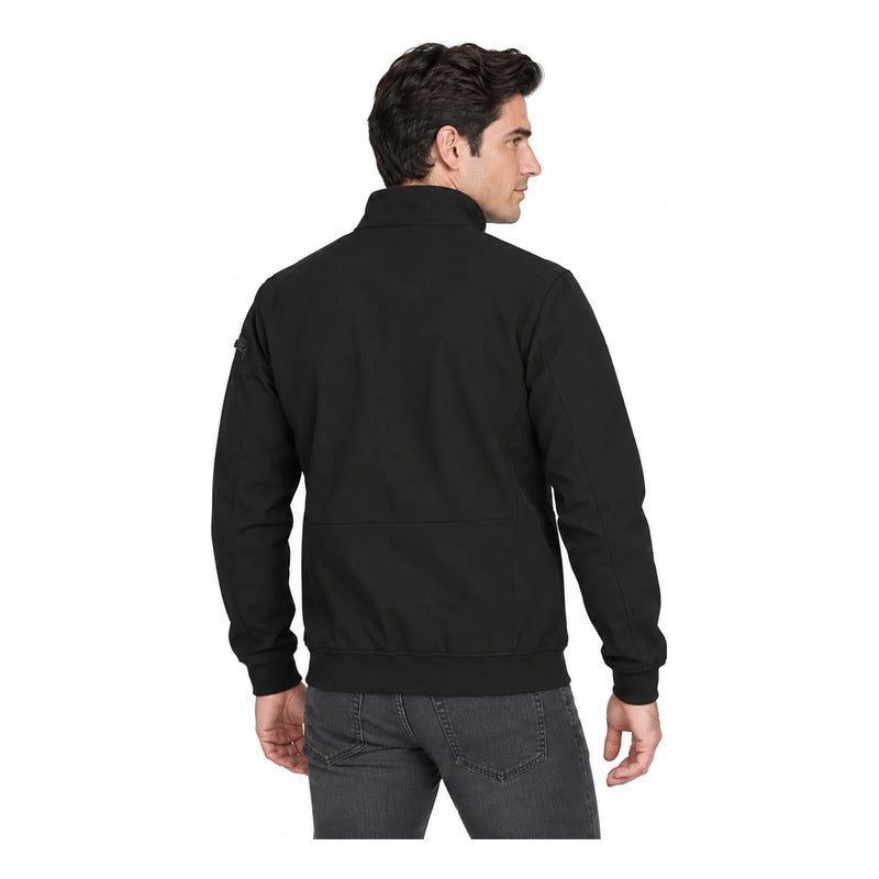 Chamarra Softshell De Hombre Mod. Cw90-pol8728 Greenlander® Negro Ch Lisa