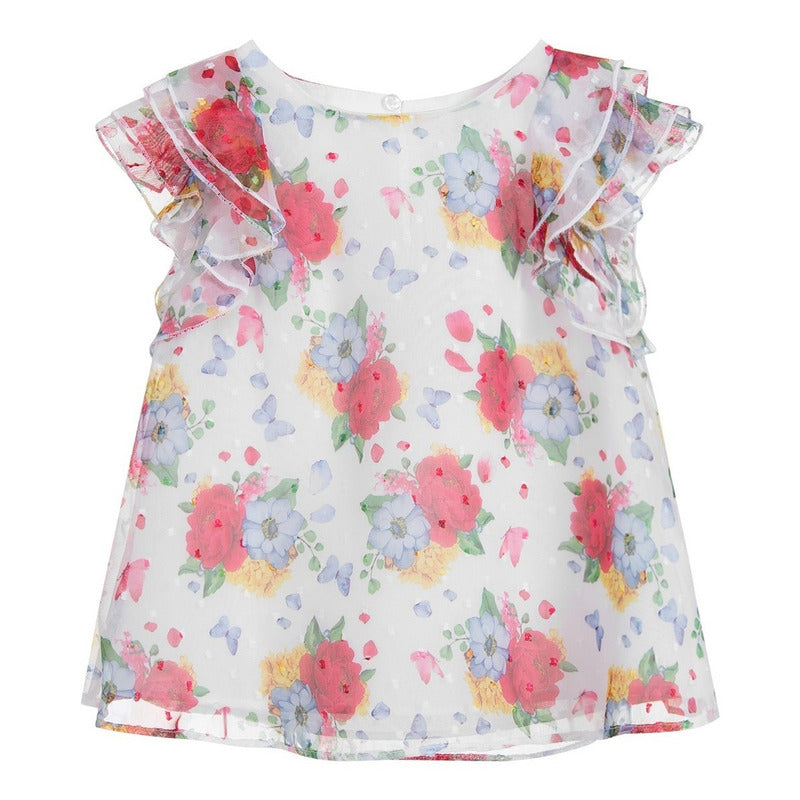 Blusa Holgada Floreada Para Niña Mod.3179 Marca Mayoral®