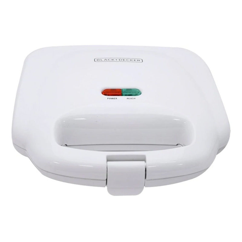 Sandwichera Doble, Color Blanco, Marca Black+deker Blanco