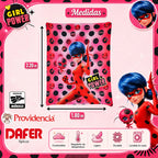 Cobertor Ligero Super Suave Matrimonial Diseños Providencia® Lady Bug-girl Power 850 G Multicolor