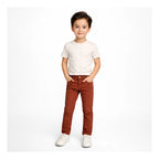 Pantalón Regular Fit Para Niño Mod.561 Marca Mayoral® Ladrillo Liso 7 Años