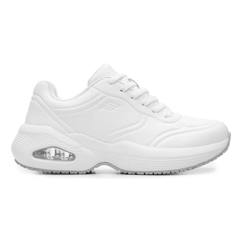 Tenis Cápsula De Aire Para Mujer Con Absor Max 131504 Flexi® Blanco Lisa 25 Mx