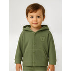 Sudadera De Niño Con Capucha Mod.1472 Marca Mayoral® 9 Meses Verde Musgo