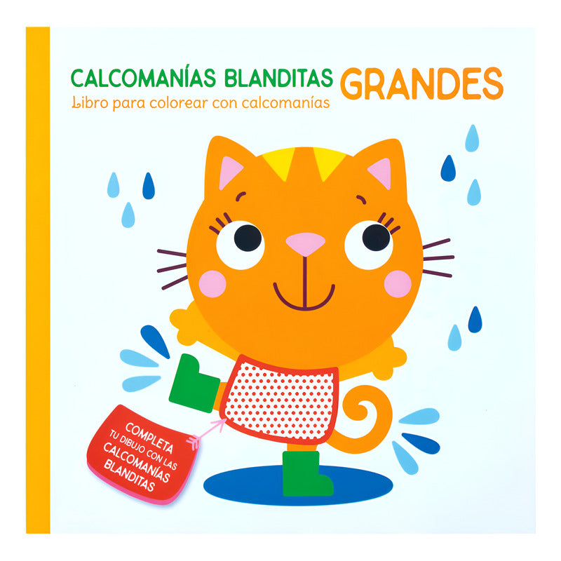 Libro Para Colorear  Mod. Calcomanías Blanditas Marca Yoyo®
