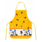Mandil Delantal Ajustable Multiusos Repelente 65x50cm Amarillo Granja