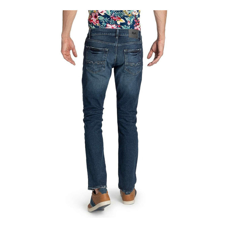 Pantalon Hombre Slim Straight Mod.star027 Stone Marca Oggi®