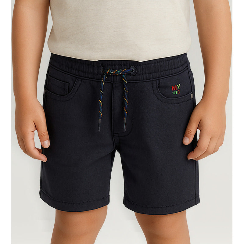 Short Bermuda Para Niño Mod.3259 Marca Mayoral® Marino Lisa 5 Años