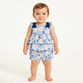 Conjunto De Bebé Blusa+short Mod.1232 Marca Mayoral® Añil 12 Meses