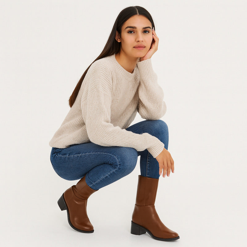 Botín Para Mujer 6cm Mod. L1224132 Marca Levi's®