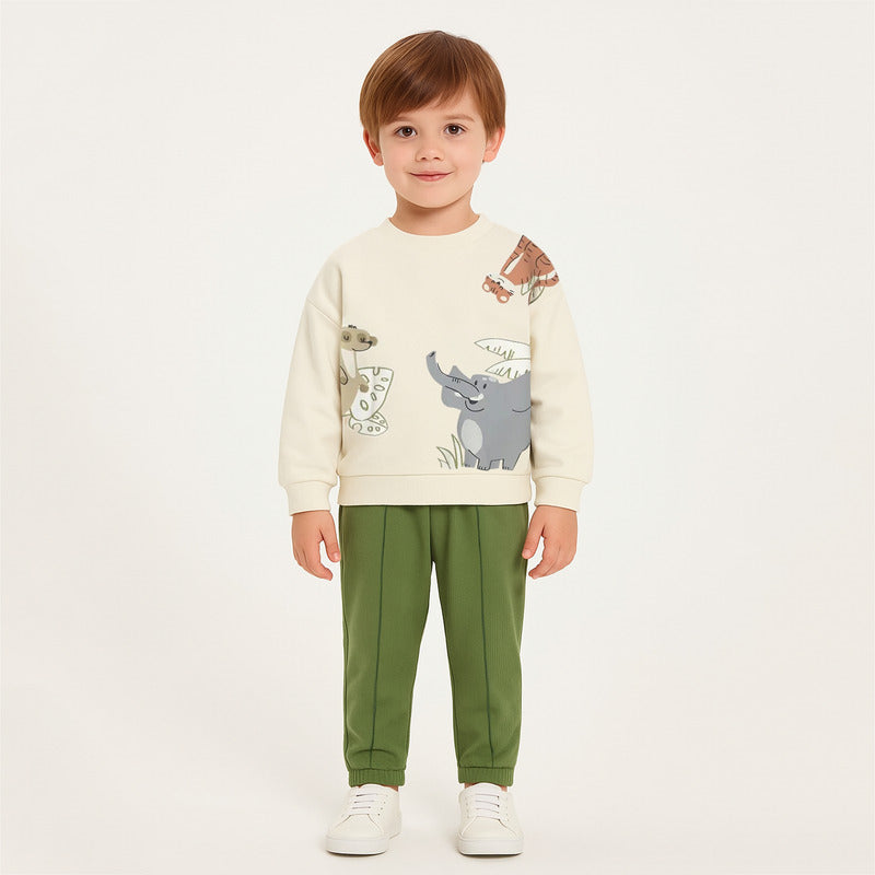 Conjunto Para Niño Pans+sudadera Mod.1841 Marca Mayoral® Multicolor 12 Meses