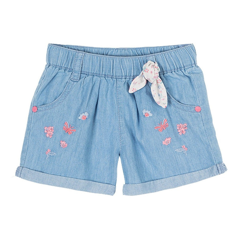 Short Con Bordado Para Bebe Mod.018-9000al Marca Losan®