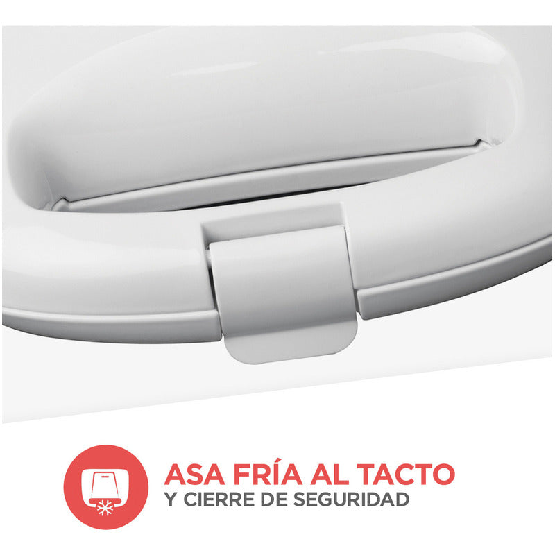 Sandwichera 2 Panes Black And Decker Sm1000w Luz Indicadora Color Blanco