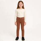 Pantalón De Pana Para Niña Mod.7589 Marca Mayoral® Coral Oscuro Liso 10