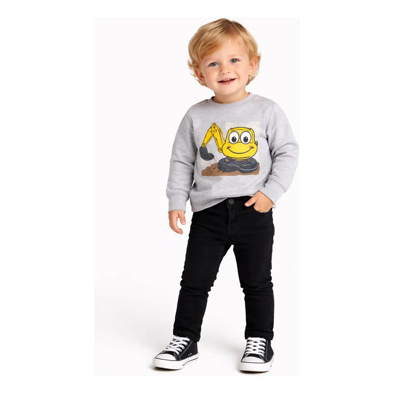 Pantalón De Mezclilla Para Niño Mod.4583 Marca Mayoral® Negro Liso 2