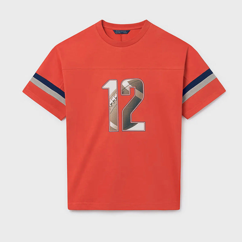 Playera Infantil Y Juvenil 6032 Marca Nukutavake Mayoral® Tomate 8 Años Lisa