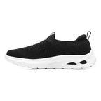 Tenis Urbano Slip On Para Mujer Mod135201 Marca Flexi® Negro Tejido 25.5 Mx