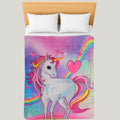 Cobertor Ligero Super Suave Matrimonial Diseños Providencia® Pony Love 850 G Multicolor