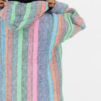 Suéter Poncho Canguro Artesanal Hoodie Acrilico Colores