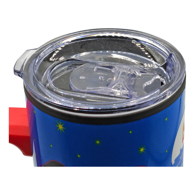 Termo Con Asa Tapa Clean 500ml Diseños Animados