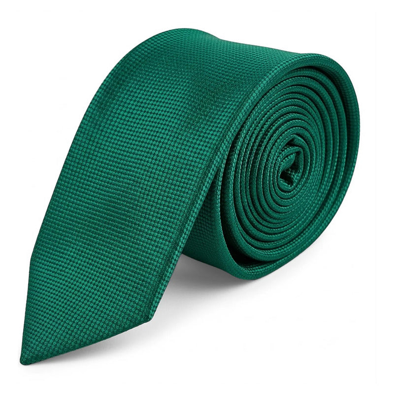 Corbata Elegante Para Hombre Eventos Y Negocios Marca Cotu® Verde Oscuro Texturizado 160 Cm