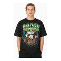 Playera Oversize Fit De Hombre Grogu Force Mascara De Latex® Negro Grogu Force M Lisa