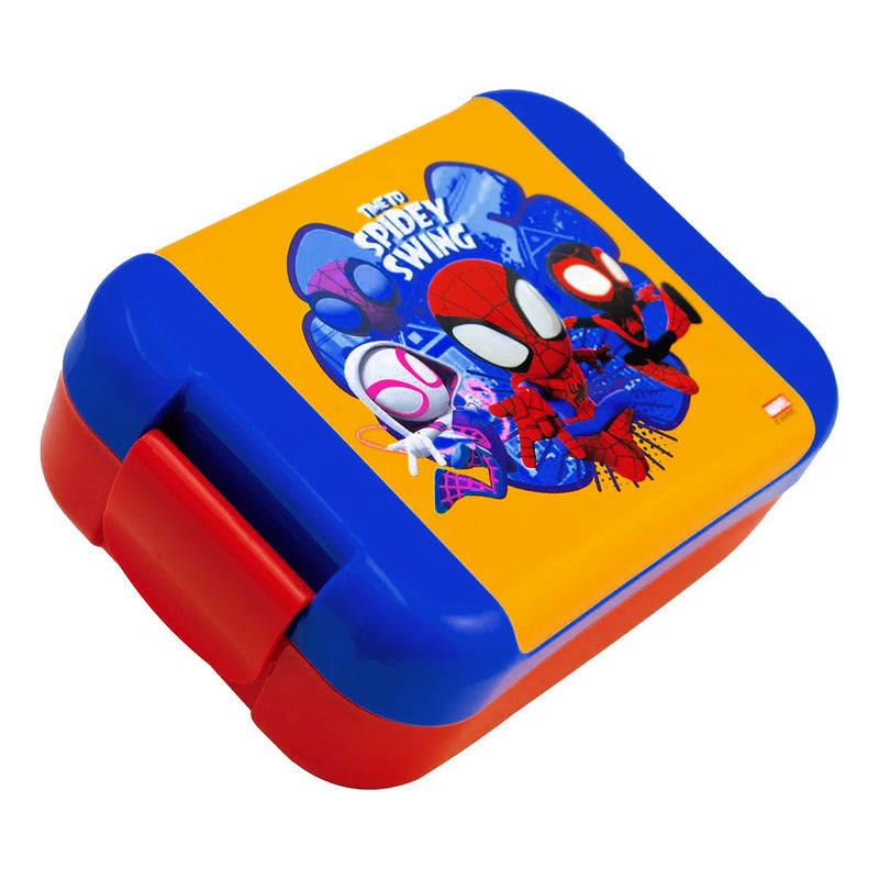 Lonchera Infantil De Plástico Con Botella Diseños Varios