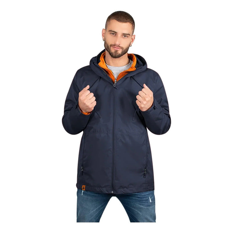 Chamarra + Sudadera Para Hombre Cw86-pol8722 Greenlander® Azul M Lisa