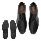 Zapato Derby Hombre Piel Semiformal Confort M.423201 Flexi® Negro Lisa 25,5 Mx