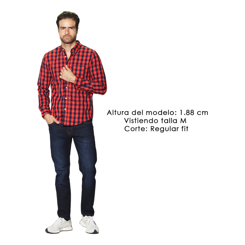 Camisa Para Hombre Manga Larga Mod. B4520 Marca Bobois®