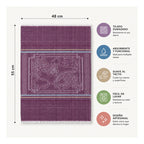 Servilleta De Cocina Multiusos Tejida 54 X 46cm Violeta Frutas