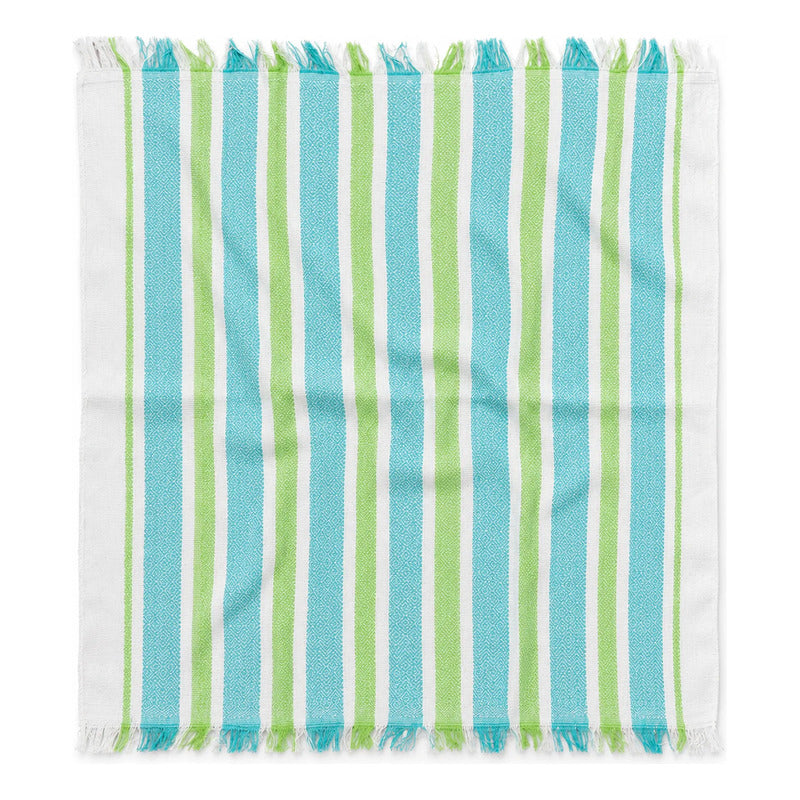 Servilleta De Cocina Multiusos Tejida 45 X 55cm Verde Rayas