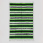 Falsa Artesanal 1.90m X 1.20m Cobija Multiusos Mexicana Geométrico 1 Kg Verde Lima