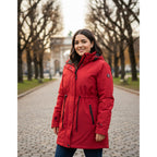 Chamarra Rompevientos Para Mujer Dw86-ny8595h Greenlander® Rojo 1x Lisa