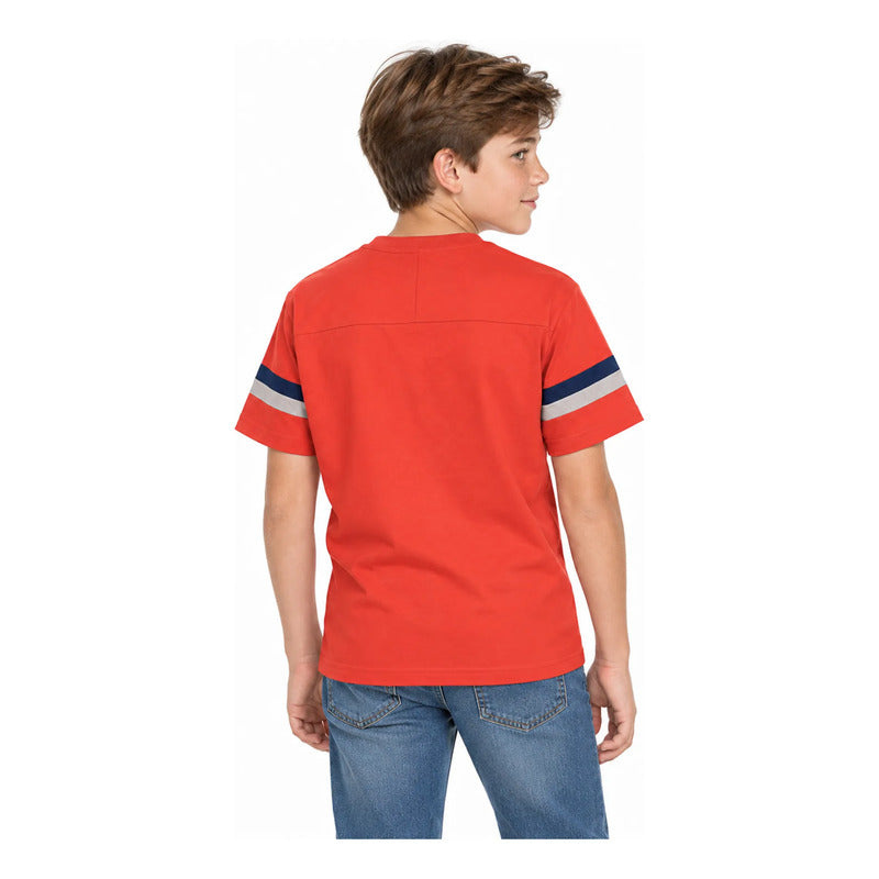 Playera Infantil Y Juvenil 6032 Marca Nukutavake Mayoral® Tomate 16 Años Lisa