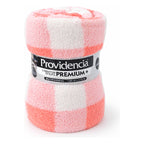 Cobertor Ovejita Ligero Matrimonial 1.80x2.10m Providencia® Multicolor 400 G Cuadros Rosas