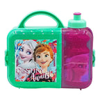 Lonchera Infantil De Plástico Con Botella Diseños Varios