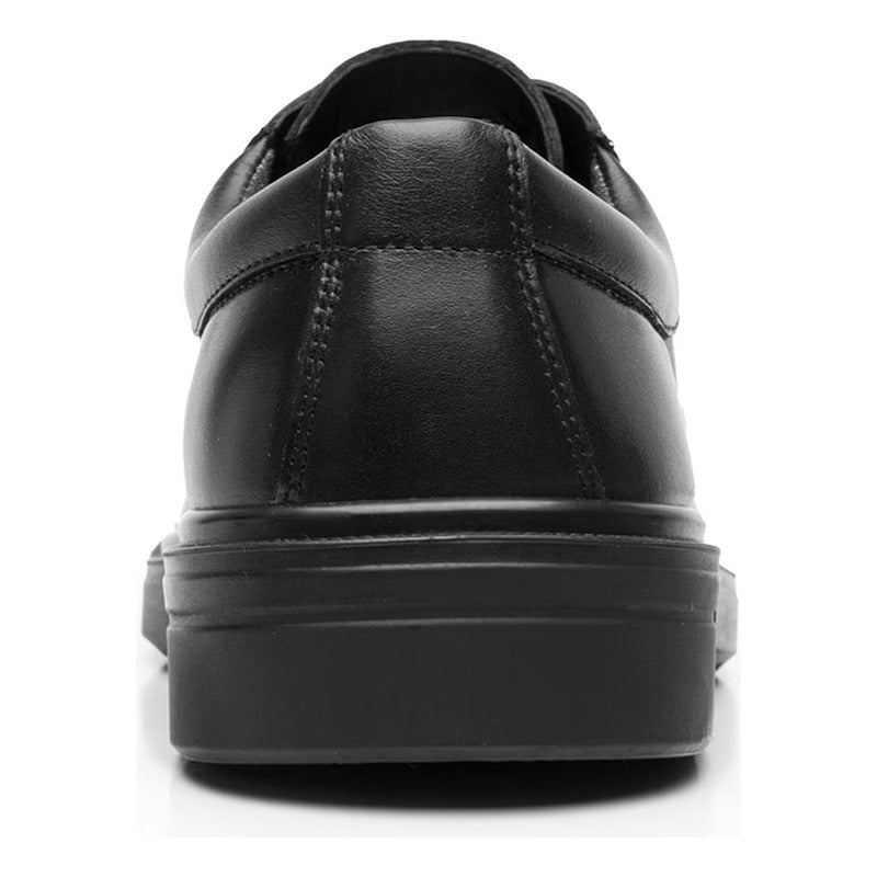 Zapato Derby Vestir Para Hombre Mod.419603 Marca Flexi® Negro Lisa 26 Mx