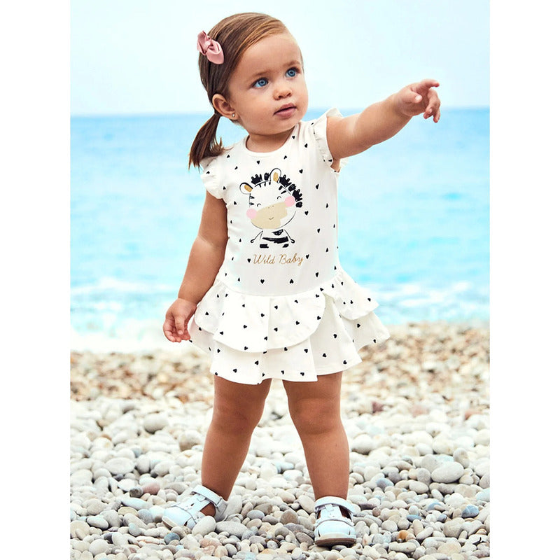 Mameluco Pañalero Para Bebe Mod.1922 Crudo Marca Mayoral® Crudo 9 Meses